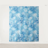 Tenture Flocon de neige bleu (Devant)