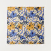 Tenture Floral Abstrait : Aquarelle Motif moderne (Devant (Horizontal))