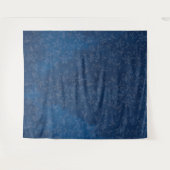 Tenture Floral Abstrait sur les Bleus de marine Arrière -  (Devant (Horizontal))