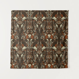 Tenture Floral baroque : Papier peint Vintage classique