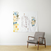 Tenture Floral Bee Baby Shower (En situation (horizontale))