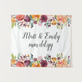 Tenture Floral Boho Photo Booth Prop Mariage de automne fo (Devant (Horizontal))