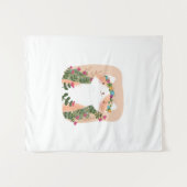 Tenture Floral Chat Cute fleur de chat (Devant (Horizontal))