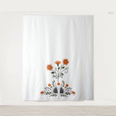 Tenture Floral contemporain moderne (Devant)