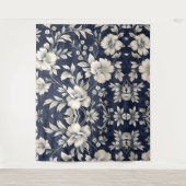 Tenture Floral en bleu (Devant)
