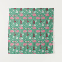 Floral flamingo sans couture motif rose vert