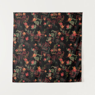 Tenture Floral noir Arrière - plan sans couture Motif
