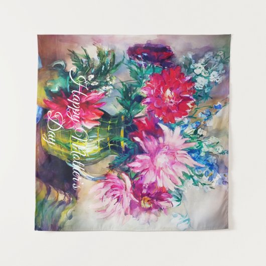 Tenture Floral painting (Devant (Horizontal))