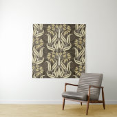 Tenture floral pattern in modern style (En situation)