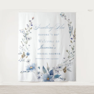 Tenture Floral Quelque chose de bleu avant de faire Fête d
