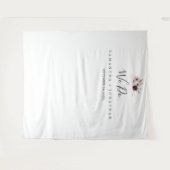 Tenture Floral Romance Mariage fond photo (Devant (Horizontal))