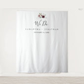 Tenture Floral Romance Mariage fond photo (Devant)