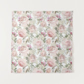 Tenture Floral rose pâle (Devant)