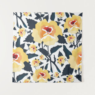 Tenture Floral sans couture motif avec roses. texti sans c