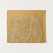 Tenture Floral Savonnerie Rose Tulip Verdure (Devant (Horizontal))