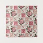 Tenture  Floral Seamless Pattern, Roes Seamless Pattern (Devant (Horizontal))