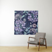 Tenture Floral seamless pattern. There are Lily, Hydrangea (En situation)