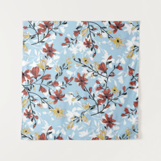 Tenture Floral vintage : Arrière - plan de tissu simple.