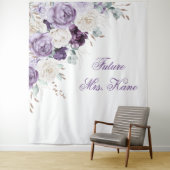 Tenture Floral violet Mariage moderne (En situation)