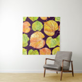 Tenture Floraux d'aquarelle d'automne, motif sans soudure. (En situation (horizontale))