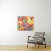 Tenture Flore abondante III (En situation (horizontale))