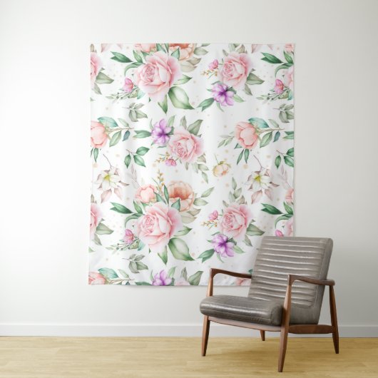 Tenture Flore douce (En situation)