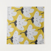 Tenture Flore scandinave : conception Vintage à main (Devant (Horizontal))