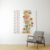 Tenture Flore stylisée : Aquarelle Design sans joint. (En situation (horizontale))