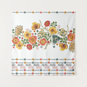 Tenture Flore stylisée : Aquarelle Design sans joint.