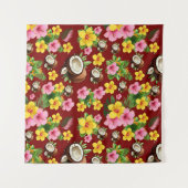 Tenture Flore tropicale (Devant (Horizontal))