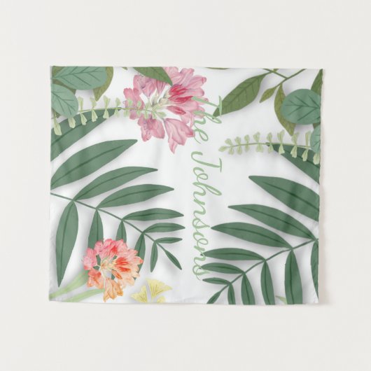 Tenture Flore tropicale (Devant (Horizontal))