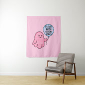 Tenture Flotte avec de bonnes vibes joli design boo mignon (En situation)