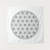 Tenture flower of life sacred geometry symbol ancient zen  (Devant (Horizontal))