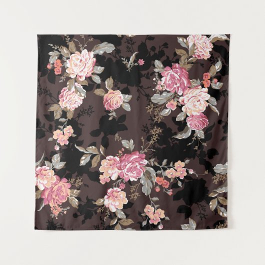 Tenture flower pattern design textile illustrationpattern, (Devant (Horizontal))