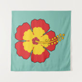Tenture Flower rouge hibiscus (Devant (Horizontal))