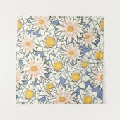 Tenture Flowers pattern lotus lily (Devant)