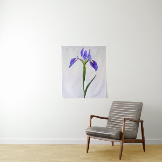 Tenture Flowers | Purple Iris Flower (En situation)