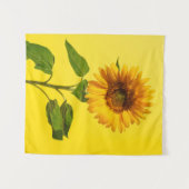Tenture Flowers | Sunflower on Yellow (Devant (Horizontal))