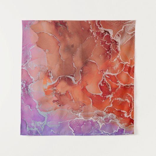 Tenture Fluid Art. Modern ?bstract colorful background, wa (Devant)