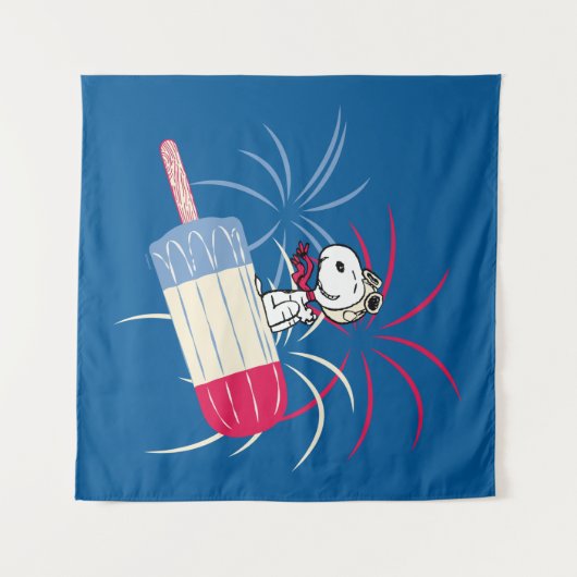 Tenture Flying Ace Snoopy on Ice Pop (Devant (Horizontal))