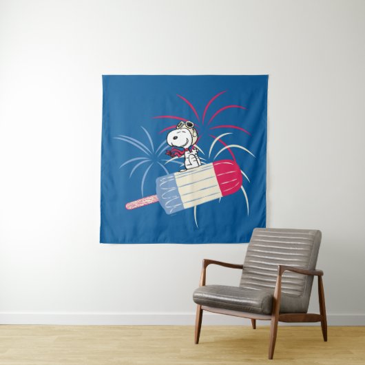 Tenture Flying Ace Snoopy on Ice Pop (En situation)