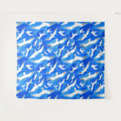 Tenture Flying seagulls on sky blue (Devant (Horizontal))