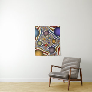Tenture Flying Up, Colorful Moderne Art Fractal Abstrait