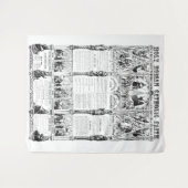 Tenture Foi catholique sainte noire/blanche Infographic (Devant (Horizontal))