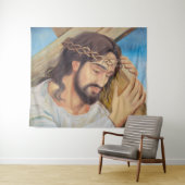 Tenture Foi chrétienne Jésus Christ (En situation (horizontale))