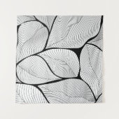 Tenture Foliage leaves background pattern (Devant (Horizontal))