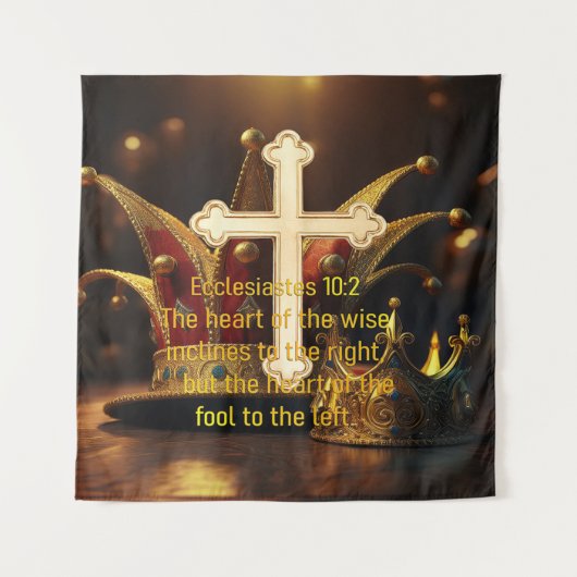 Tenture Folie contre sagesse (Devant)