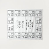 Tenture Fond blanc avec votre logo et toile de fond pour l (Devant (Horizontal))