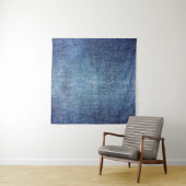 Tenture Fond bleu, texture de jeans en denim. D (En situation)