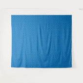 Tenture Fond bleu uni à motif de pois  (Devant (Horizontal))